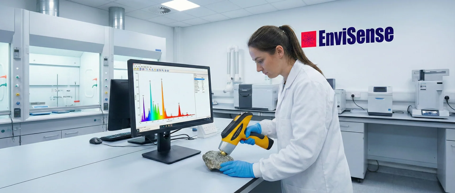 Analiza minerału przenośnym spektrometrem XRF w laboratorium EnviSense